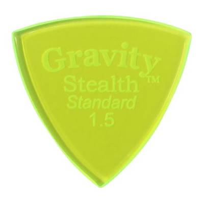 Gravity Guitar Picks  GSSS15P GSSS15 PStealth - Standard - Stealth［1.5mm, Fluorescent Green］ グラヴィティギターピッ 【 札幌パルコ店 】