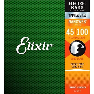 Elixir  NANOWEB ステンレススチール 45-100 ライト #14652エレキベース弦 エリクサー 【 イオンモール岡崎店 】
