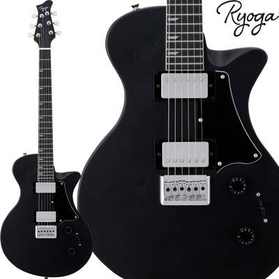Ryoga  HORNET Open Pore Black エレキギター ハムバッカー ベイクドメイプルネック リョウガ 【 イオンモールりんくう泉南店 】