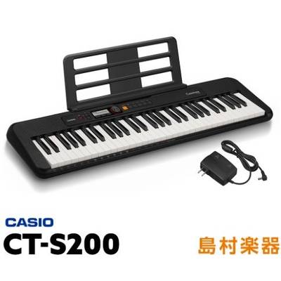 CASIO  CT-S200 BK ブラック 61鍵盤 Casiotone カシオトーンCTS200 CTS-200 カシオ 【 ビビット南船橋店 】