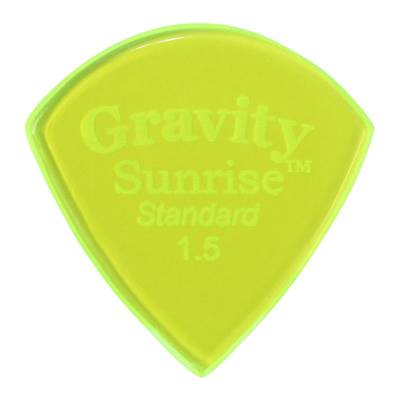 Gravity Guitar Picks  GSUS15P Gravity Guitar Picks Sunrise - Standard -［1.5mm, Fluorescent Green］ グラヴィティギターピック グラヴィティギターピッ 【 イオンモール高崎店 】