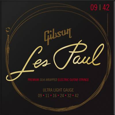 Gibson  SEG-LES9 Les Paul Premium エレキギター弦 Ultra-Light 09-042 ギブソン 【 仙台泉パークタウンタピオ店 】