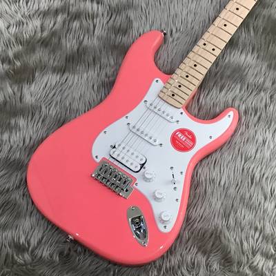 Squier by Fender  SONIC STRATOCASTER HSS Maple Fingerboard White Pickguard Tahitian Coral ストラトキャスター エレキギターソニック スクワイヤー / スクワイア 【 ららぽーとＥＸＰＯＣＩＴＹ店 】