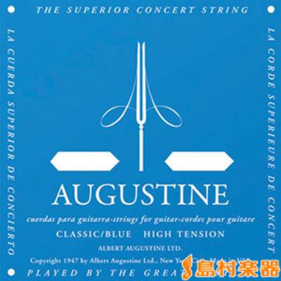 AUGUSTINE  アオ4 クラシックギター弦 CLASSIC／BLUE ハイテンション 4弦：029【バラ弦1本】 オーガスチン 【 ＳＯＣＯＬＡ　南行徳店 】