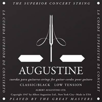 AUGUSTINE  クロ6 クラシックギター弦 CLASSIC／BLACK ローテンション 6弦：0435【バラ弦1本】 オーガスチン 【 ＳＯＣＯＬＡ　南行徳店 】