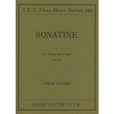 （190）ドボルザーク作曲 ソナチネop．100 ／ 日本フルートクラブ出版