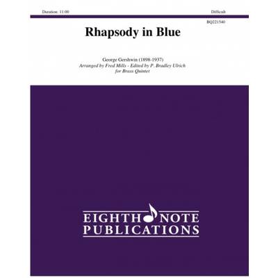 IEBR5339 輸入 ラプソディ・イン・ブルー（ジョージ・ガーシュウィン）（金管五重奏）【Rhapsody in Blue】 ／ ミュージックエイト