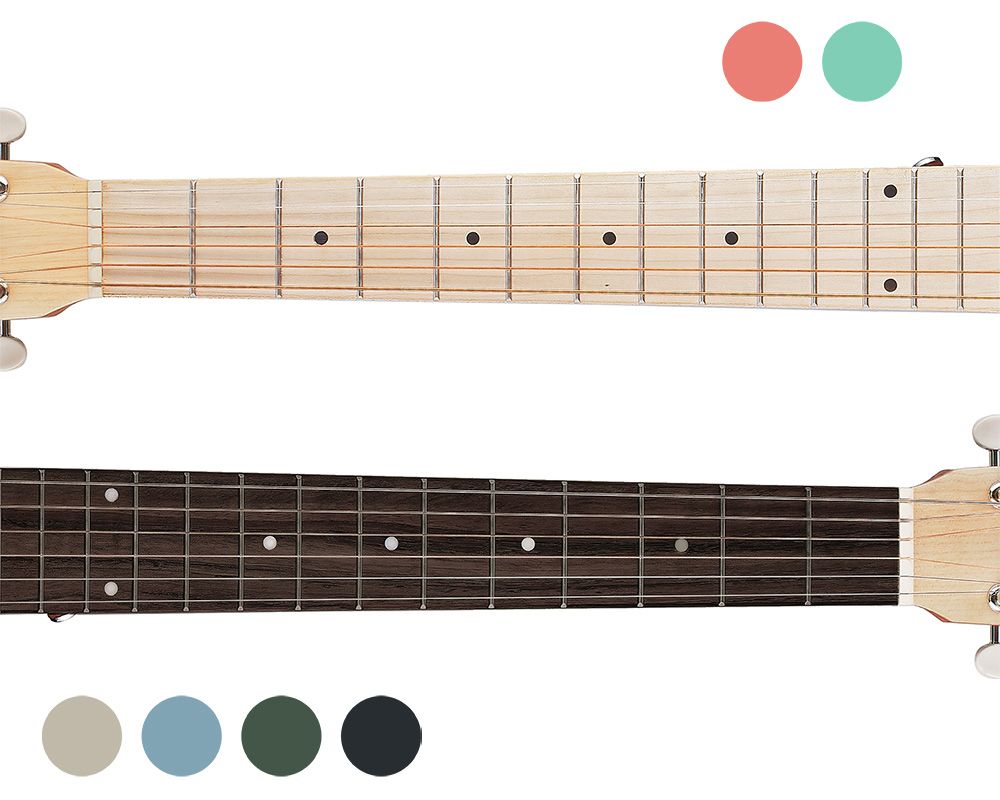 aNN-MC10アコースティックギター コンパクトサイズ ミニギター トップ単板 Pantone パントン Colorシリーズ パステルカラー 関連画像