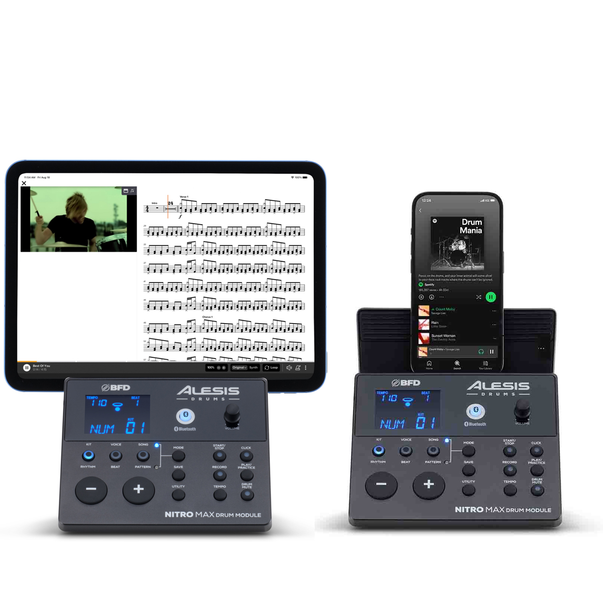 Nitro Max Kit電子ドラム オールメッシュパッド 10インチスネア BFD音源搭載 関連画像