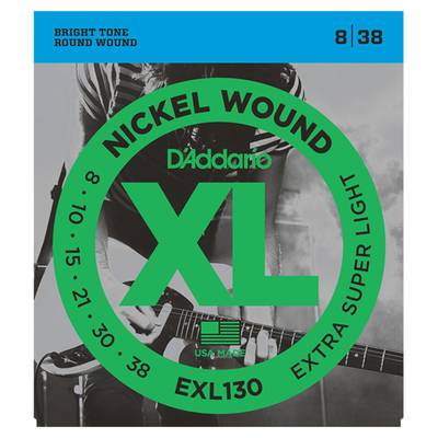 D'Addario EXL130 8-38 エクストラスーパーライト ダダリオ エレキギター弦