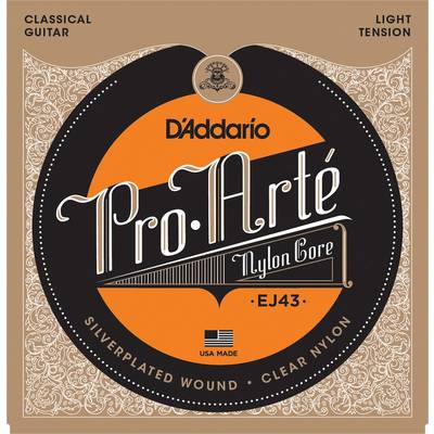 D'Addario EJ43 シルバーワウンド クリアナイロン ライトテンション ダダリオ プロアルテ クラシックギター弦