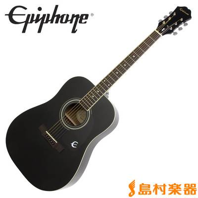 Epiphone DR-100 Ebony アコースティックギター【フォークギター】 エピフォン 