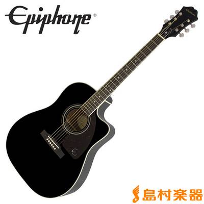 Epiphone AJ-220SCE EB(エボニー) エレアコギター トップ単板 エピフォン 
