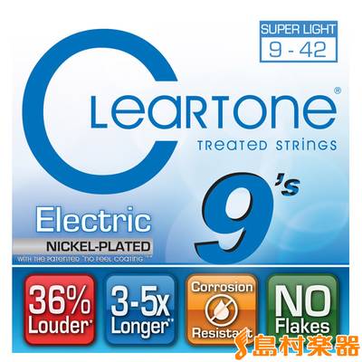 Cleartone 9409 エレキギター弦 ウルトラライトゲージ 009-042 クリアトーン 