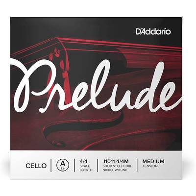 D'Addario J1011 チェロ弦 Prelude Cello Strings ミディアムテンション 4/4スケール A線 【バラ弦1本】 ダダリオ 
