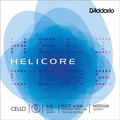 D'Addario H512 チェロ弦 Helicore Cello Strings ミディアムテンション 4/4スケール D線 【バラ弦1本】 ダダリオ 