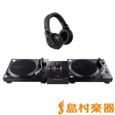 Pioneer DJ PLX-500-K + DJM-250MK2(ミキサー) + HDJ-X5-K(ヘッドホン) アナログDJセット パイオニア 