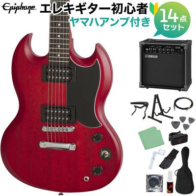 Epiphone SG Special Satin E1 Vintage Worn Cherry エレキギター 初心者14点セット 【ヤマハアンプ付き】 エピフォン 【WEBSHOP限定】