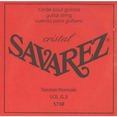SAVAREZ 573R RED クラシックギターバラ弦 3弦用 ノーマルテンション サバレス クリスタル・ソリステ