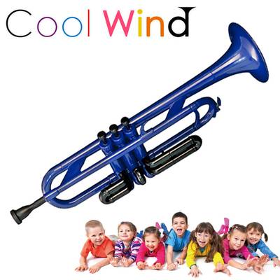 Cool Wind TR-200 ブルー プラスチックトランペット 【 クールウィンド プラ管 プレゼント キッズ 子供 初心者 楽器 おもちゃ 】