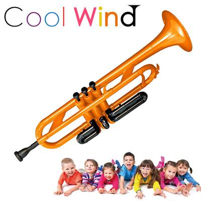 Cool Wind TR-200 オレンジ プラスチックトランペット クールウィンド プラ管 プレゼント キッズ 子供 初心者 楽器 おもちゃ