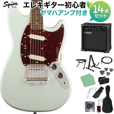 Squier by Fender Classic Vibe '60s Mustang, Laurel Fingerboard, Sonic Blue 初心者14点セット 【ヤマハアンプ付き】 エレキギター ムスタング スクワイヤー / スクワイア 【WEBSHOP限定】