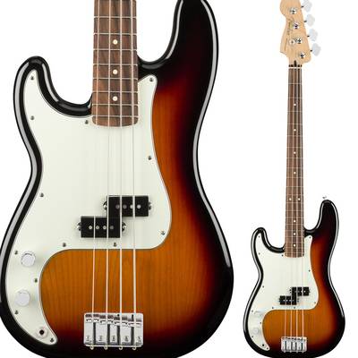 Fender Player Precision Bass Left-Handed, Pau Ferro Fingerboard, 3-Color Sunburst プレシジョンベース フェンダー 