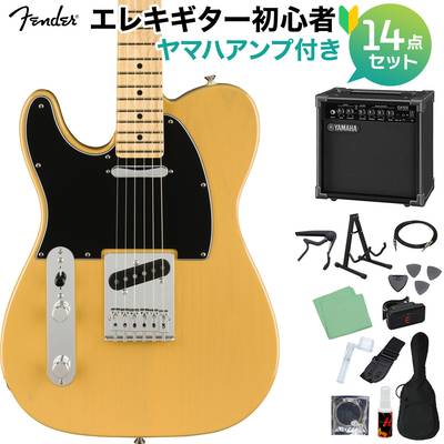 Fender Player Telecaster Left-Handed Butterscotch Blonde 初心者14点セット 【ヤマハアンプ付き】 テレキャスター 左利き用 フェンダー プレイヤーシリーズ
