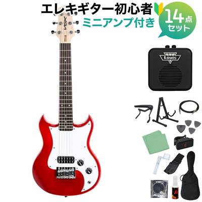 VOX SDC-1 MINI RD (Red) ミニエレキギター初心者14点セット 【ミニアンプ付き】 ミニギター トラベルギター ショートスケール レッド ボックス 