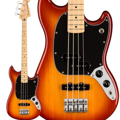 Fender Player Mustang Bass PJ Maple Fingerboard Sienna Sunburst エレキベース ムスタングベース 【Playerシリーズ】 フェンダー 