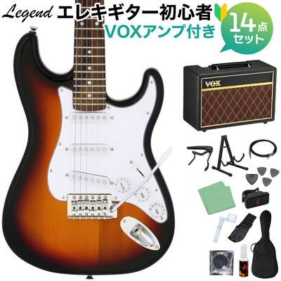 LEGEND LST-MINI 3TS エレキギター 初心者14点セット 【VOXアンプ付き】 レジェンド ストラトキャスター ミニギター
