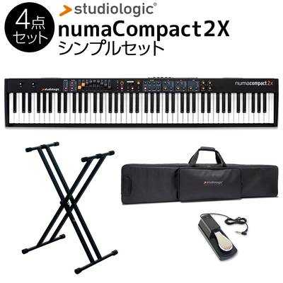Studiologic Numa Compact2X シンプル4点セット スピーカー付き ステージピアノ[専用ケース/スタンド/ペダル] スタジオロジック 