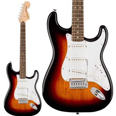Squier by Fender Affinity Series Stratocaster Laurel Fingerboard White Pickguard 3-Color Sunburst エレキギター ストラトキャスター スクワイヤー / スクワイア 