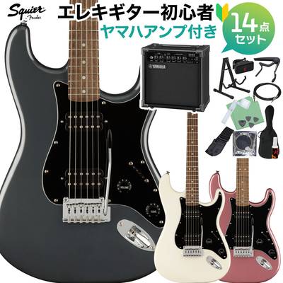 Squier by Fender Affinity Series Stratocaster HH Laurel Fingerboard Black Pickguard エレキギター初心者14点セット【ヤマハアンプ付き】 ストラトキャスター スクワイヤー / スクワイア 