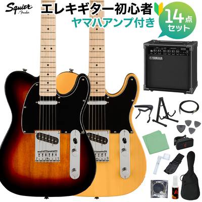 Squier by Fender Affinity Series Telecaster Maple Fingerboard Black Pickguard エレキギター初心者14点セット【ヤマハアンプ付き】 テレキャスター スクワイヤー / スクワイア 