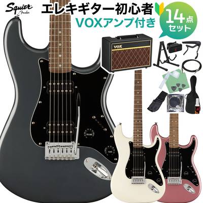 Squier by Fender Affinity Series Stratocaster HH Laurel Fingerboard Black Pickguard エレキギター初心者14点セット【VOXアンプ付き】 ストラトキャスター スクワイヤー / スクワイア 