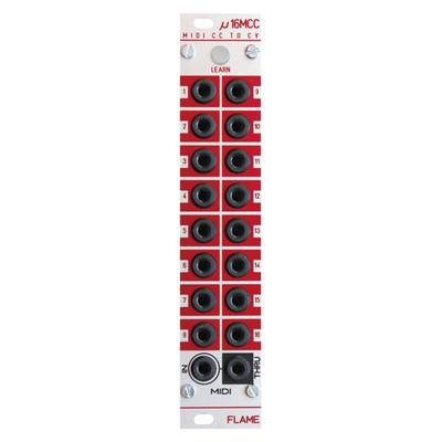 FLAME μ16MCC MIDI Control Change to 16 CV ユーロラックモジュラーシンセ フレーム 