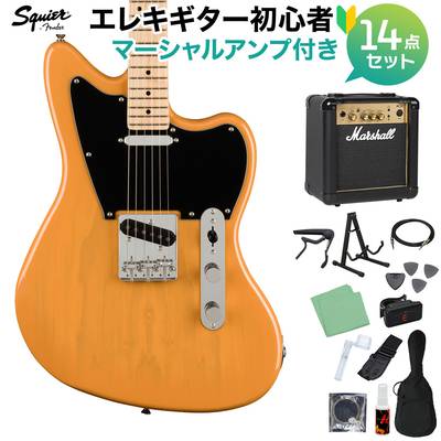 Squier by Fender Paranormal Offset Telecaster Maple Fingerboard Black Pickguard Butterscotch Blonde エレキギター初心者14点セット【マーシャルアンプ付き】 スクワイヤー / スクワイア 