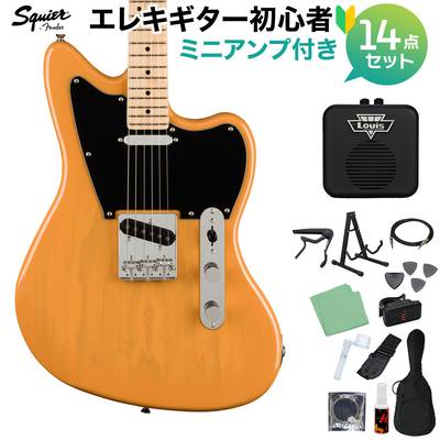 Squier by Fender Paranormal Offset Telecaster Maple Fingerboard Black Pickguard Butterscotch Blonde エレキギター初心者14点セット 【ミニアンプ付き】 スクワイヤー / スクワイア 