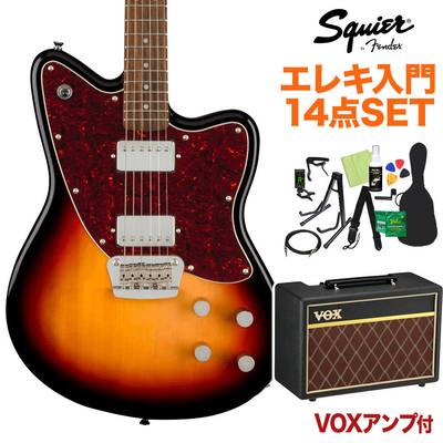 Squier by Fender Paranormal Toronado Laurel Fingerboard Tortoiseshell Pickguard 3-Color Sunburst エレキギター初心者14点セット 【VOXアンプ付き】 スクワイヤー / スクワイア 
