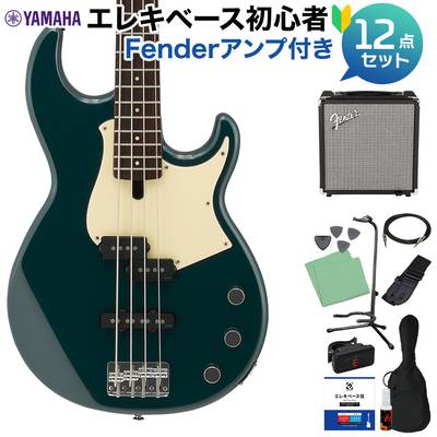 YAMAHA BB434 TB (ティールブルー) ベース 初心者12点セット 【Fenderアンプ付】 ヤマハ BB400シリーズ Teal Blue