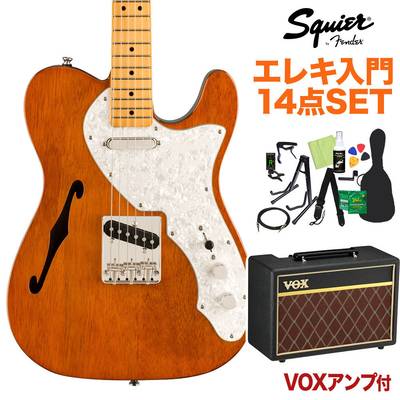 Squier by Fender Classic Vibe ’60s Telecaster Thinline Natural エレキギター初心者14点セット 【VOXアンプ付き】 テレキャスター スクワイヤー / スクワイア 