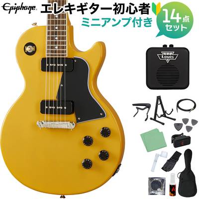 Epiphone Les Paul Special TV Yellow エレキギター 初心者14点セット ミニアンプ付き レスポールスペシャル エピフォン 