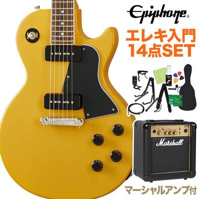 Epiphone Les Paul Special TV Yellow エレキギター 初心者14点セット マーシャルアンプ付き レスポールスペシャル エピフォン 
