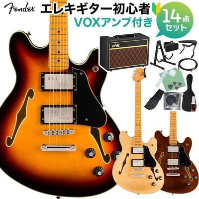 Squier by Fender Classic Vibe Starcaster エレキギター初心者14点セット 【VOXアンプ付き】 スターキャスター スクワイヤー / スクワイア 