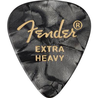 Fender 351 Black Moto Extra Heavy ピック 12枚セット エクストラヘビー ティアドロップ フェンダー 