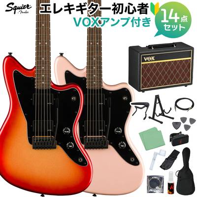 Squier by Fender Contemporary Active Jazzmaster HH エレキギター 初心者14点セット【VOXアンプ付き】 ジャズマスター スクワイヤー / スクワイア 