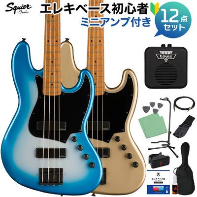 Squier by Fender Contemporary Active Jazz Bass HH ベース 初心者12点セット 【ミニアンプ付】 ジャズベース スクワイヤー / スクワイア 