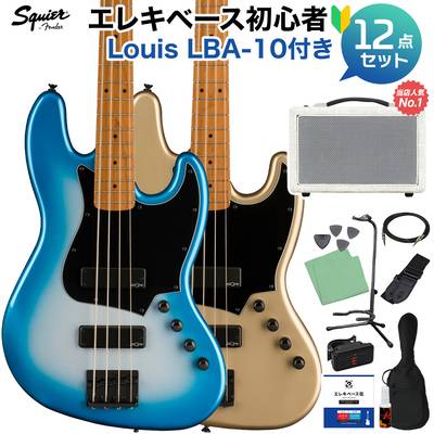 Squier by Fender Contemporary Active Jazz Bass HH ベース 初心者12点セット 【島村楽器で一番売れてるベースアンプ付】 ジャズベース スクワイヤー / スクワイア 