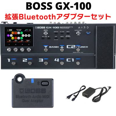 【数量限定!トートバッグプレゼント】 BOSS GX-100 専用BluetoothアダプターBT-DUALセット マルチエフェクター ACアダプター同梱 ボス Guitar Effects Processor